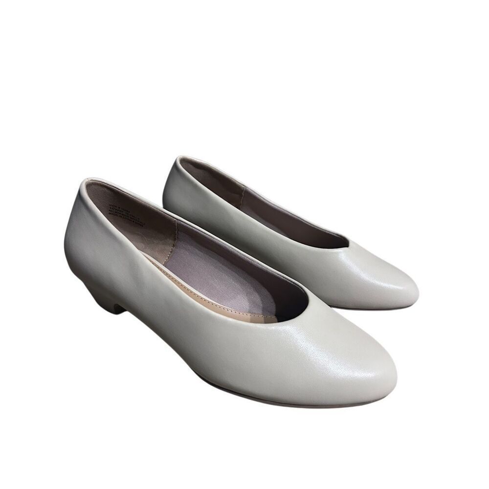 Comfortview Women's Size 10 WW The Vida Slip On Pump in Bone Color
